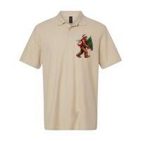 Bigfoot Christmas Tree Lights Xmas Sasquatch Lover Softstyle Adult Sport Polo