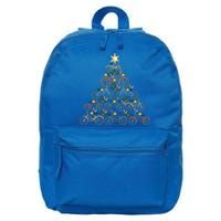 Bicycle Christmas Tree Funny Biker Bicyclist Xmas For Family Funny Gift 16 in Basic Backpack