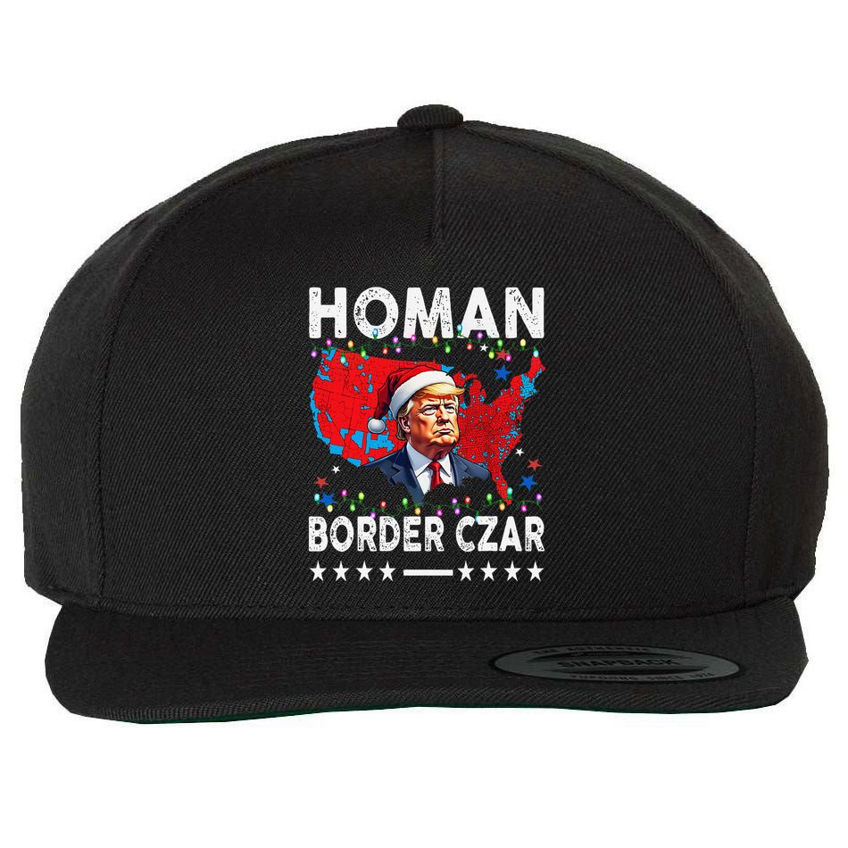 Border Czar Tom Homan Trump President Elect Maga Support Wool Snapback Cap