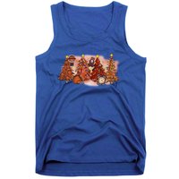 Basketball Christmas Trees Graphic Funny Basketball Player Meaningful Gift Tank Top