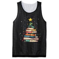 Book Christmas Tree Book Lover Teacher Librarian Mesh Reversible Basketball Jersey Tank