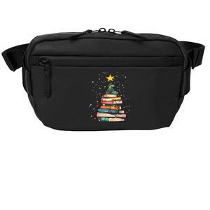 Book Christmas Tree Book Lover Teacher Librarian Crossbody Pack