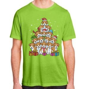 Beagle Christmas Tree Cool Gift Adult ChromaSoft Performance T-Shirt