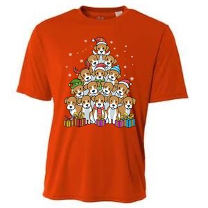 Beagle Christmas Tree Cool Gift Cooling Performance Crew T-Shirt