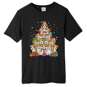 Beagle Christmas Tree Cool Gift Tall Fusion ChromaSoft Performance T-Shirt