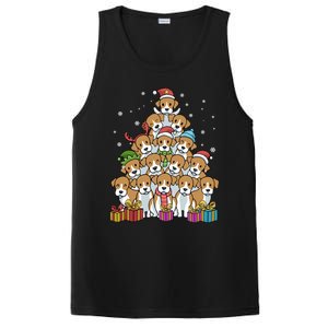 Beagle Christmas Tree Cool Gift PosiCharge Competitor Tank