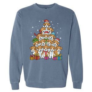 Beagle Christmas Tree Cool Gift Garment-Dyed Sweatshirt