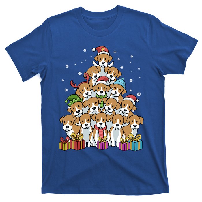 Beagle Christmas Tree Cool Gift T-Shirt