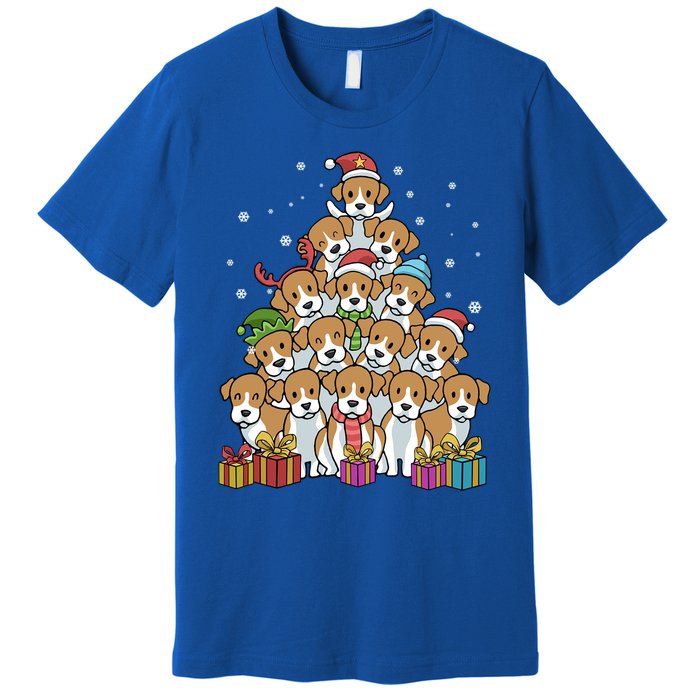 Beagle Christmas Tree Cool Gift Premium T-Shirt