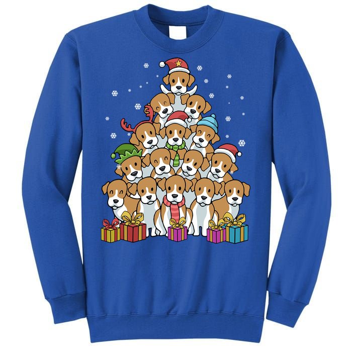 Beagle Christmas Tree Cool Gift Tall Sweatshirt