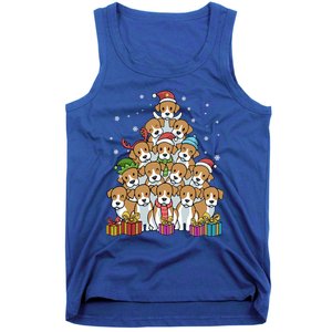 Beagle Christmas Tree Cool Gift Tank Top