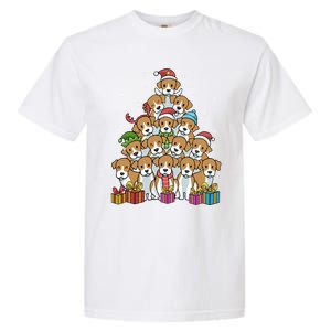 Beagle Christmas Tree Cool Gift Garment-Dyed Heavyweight T-Shirt