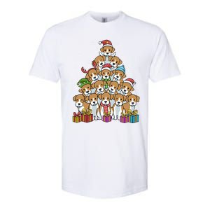 Beagle Christmas Tree Cool Gift Softstyle CVC T-Shirt