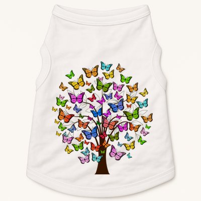 Butterfly Colorful Tree Doggie Tank