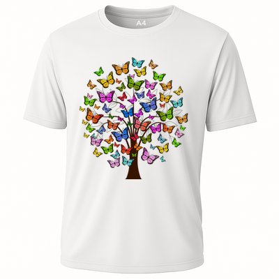 Butterfly Colorful Tree Performance Shirt