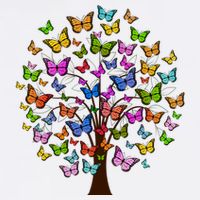 Butterfly Colorful Tree Apron