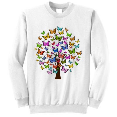 Butterfly Colorful Tree Sweatshirt