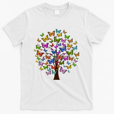 Butterfly Colorful Tree T-Shirt