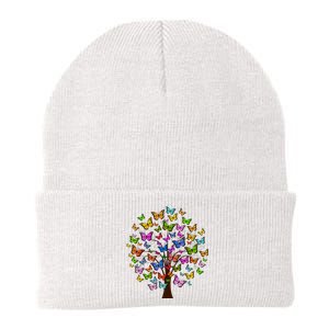 Butterfly Colorful Tree Knit Cap Winter Beanie