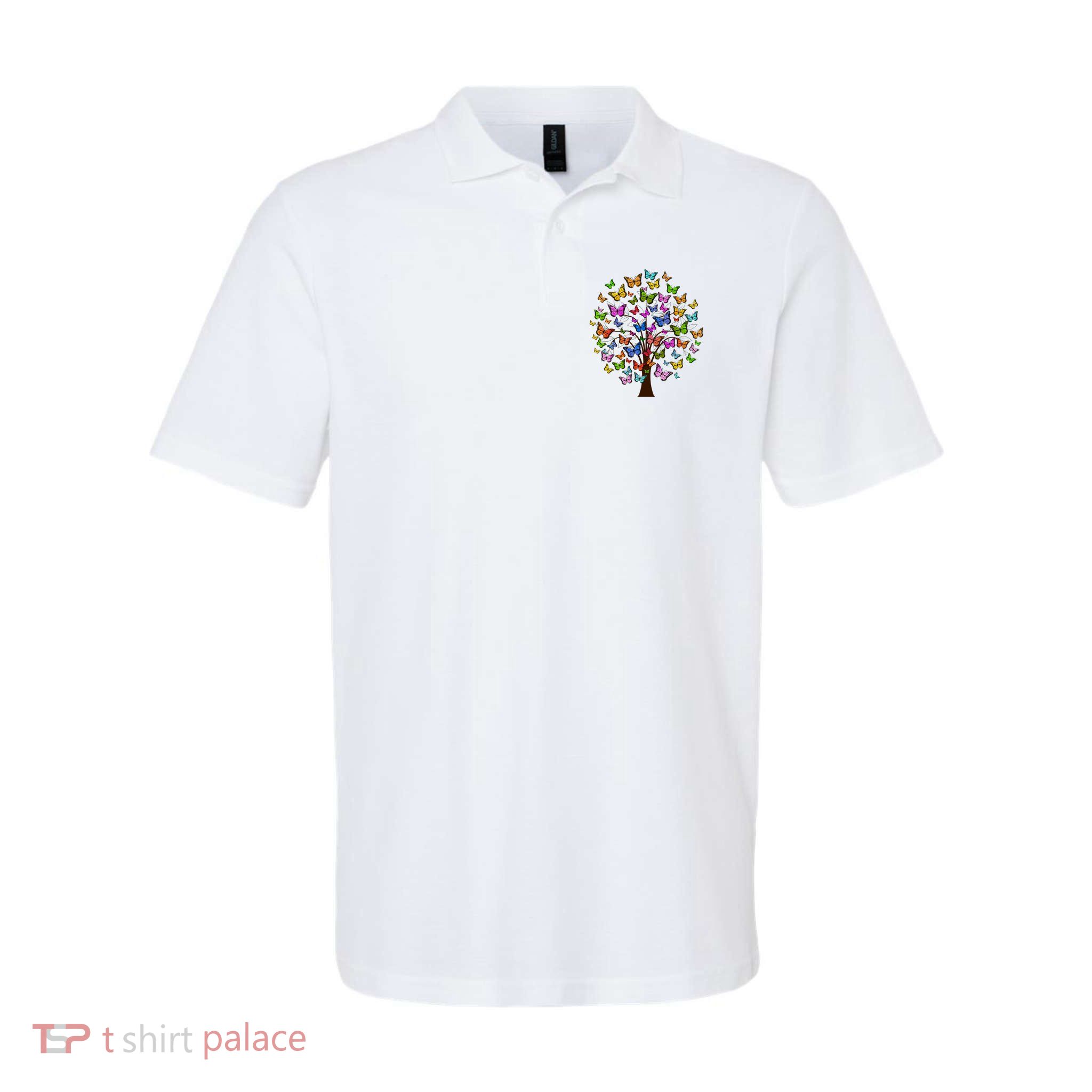 Butterfly Colorful Tree Polo