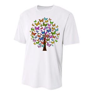 Butterfly Colorful Tree Performance Sprint T-Shirt