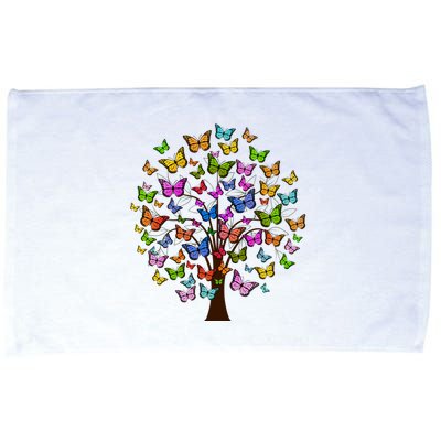 Butterfly Colorful Tree Microfiber Hand Towel