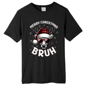 Bruh Christmas Teens Xmas Merry Christmas Reindeer Tall Fusion ChromaSoft Performance T-Shirt