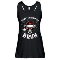 Bruh Christmas Teens Xmas Merry Christmas Reindeer Ladies Essential Flowy Tank