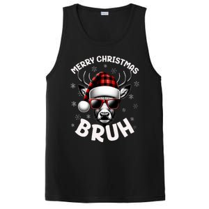 Bruh Christmas Teens Xmas Merry Christmas Reindeer PosiCharge Competitor Tank