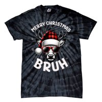 Bruh Christmas Teens Xmas Merry Christmas Reindeer Tie-Dye T-Shirt