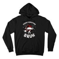 Bruh Christmas Teens Xmas Merry Christmas Reindeer Tall Hoodie