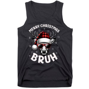 Bruh Christmas Teens Xmas Merry Christmas Reindeer Tank Top