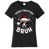 Bruh Christmas Teens Xmas Merry Christmas Reindeer Women's T-Shirt