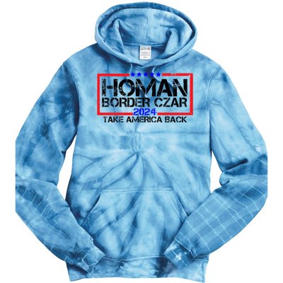 Border Czar Tom Homan Trump 47th President Elect Tie Dye Hoodie