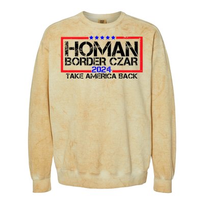 Border Czar Tom Homan Trump 47th President Elect Colorblast Crewneck Sweatshirt