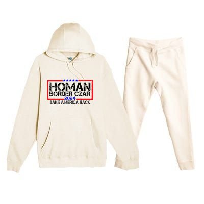 Border Czar Tom Homan Trump 47th President Elect Premium Hooded Sweatsuit Set