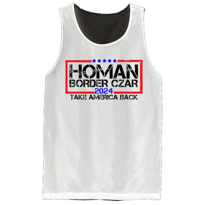 Border Czar Tom Homan Trump 47th President Elect Mesh Reversible Basketball Jersey Tank