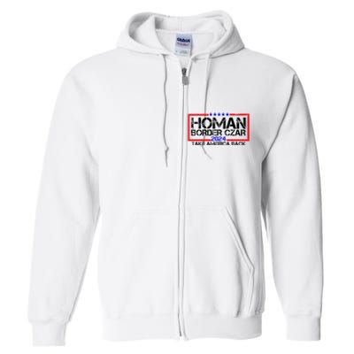 Border Czar Tom Homan Trump 47th President Elect Full Zip Hoodie