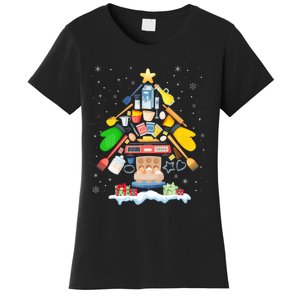 Baking Christmas Tree Pajama Merry Christmas Baker Xmas Women's T-Shirt