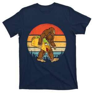 Bigfoot Carrying Taco Funny Cinco De Mayo Sasquatch T-Shirt