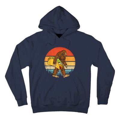 Bigfoot Carrying Taco Funny Cinco De Mayo Sasquatch Tall Hoodie