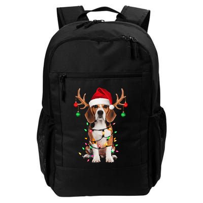 Beagle Christmas Tree Beagle Santa Hat Lover Gift Backpack