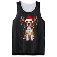 Beagle Christmas Tree Beagle Santa Hat Lover Gift Mesh Reversible Basketball Jersey Tank