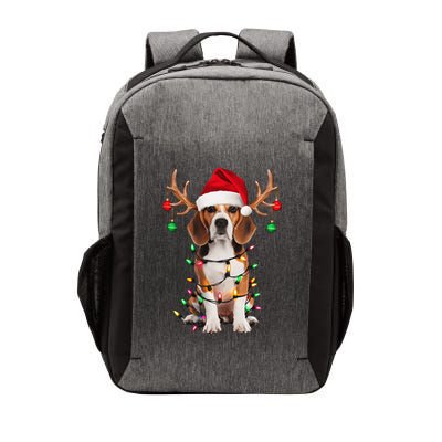 Beagle Christmas Tree Beagle Santa Hat Lover Gift Vector Backpack