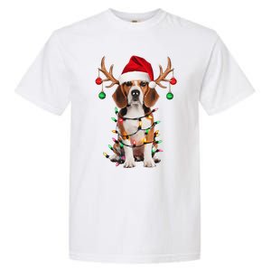 Beagle Christmas Tree Beagle Santa Hat Lover Gift Garment-Dyed Heavyweight T-Shirt