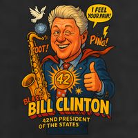 Bill Clinton The Presidential Chronicles Cool Comfort Performance Bucket Hat
