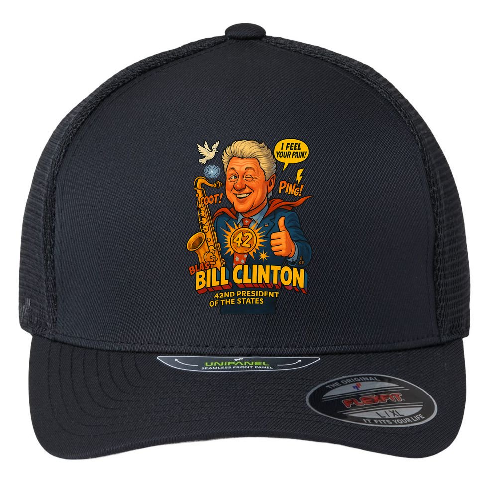 Bill Clinton The Presidential Chronicles Flexfit Unipanel Trucker Cap