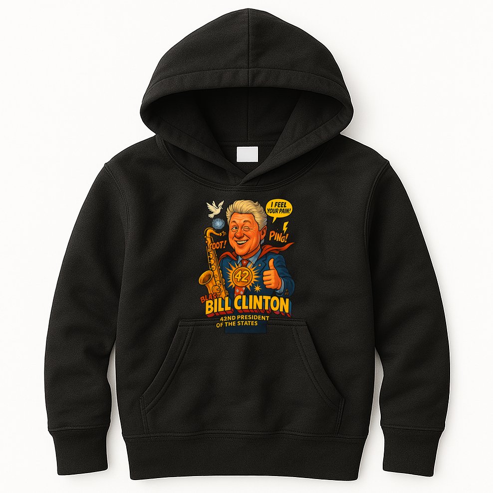 Bill Clinton The Presidential Chronicles Kids Hoodie