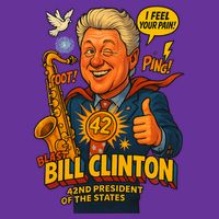 Bill Clinton The Presidential Chronicles Button