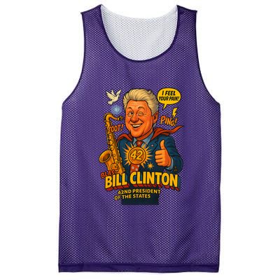Bill Clinton The Presidential Chronicles Mesh Reversible Basketball Jersey Tank